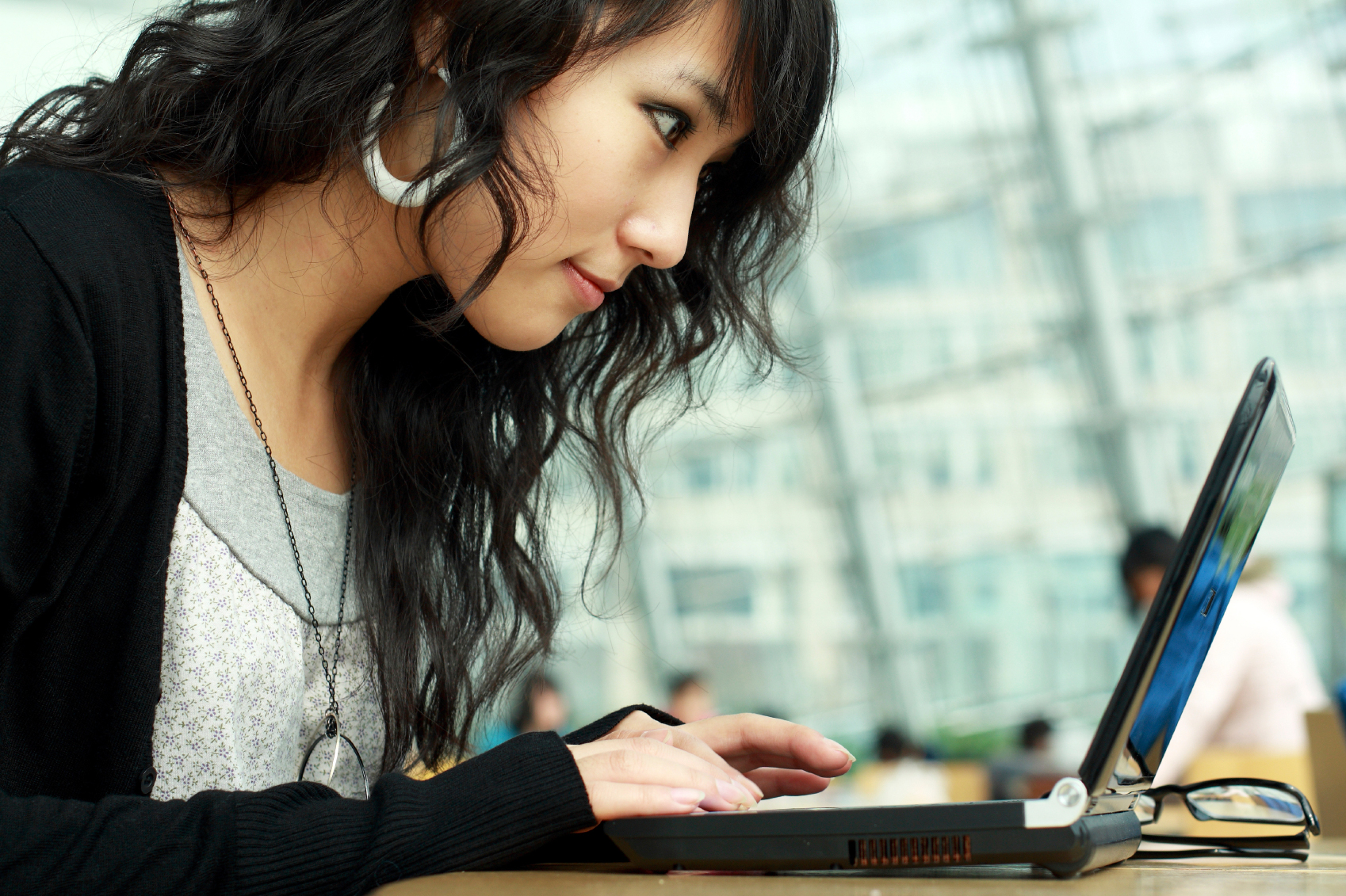 Student on laptop