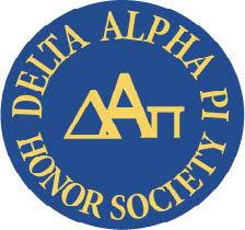 Delta Alpha Pi Honor Society blue flyer