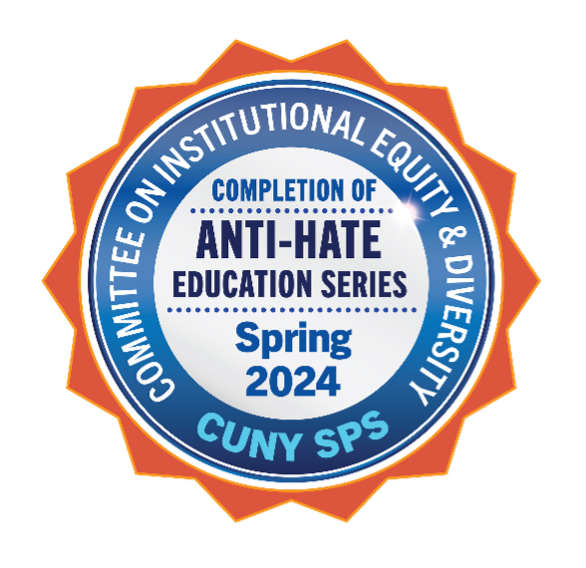 Committee On Institutional Equity & Diversity. Completion of Anti-Hate Education Series. Spring 2024