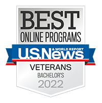 2022 U.S. News Best Online Programs for Veterans Badge