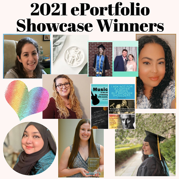 2021 ePortfolio Showcase collage