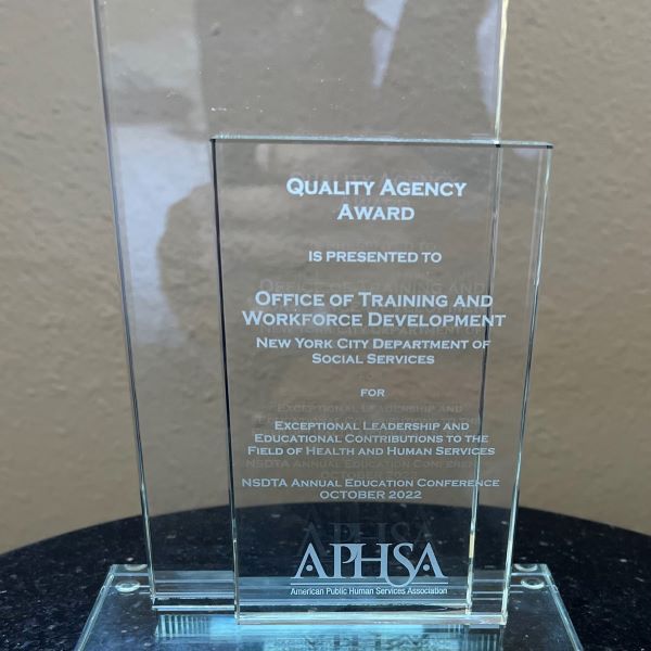 APHSA Award for CUNY SPS PEWL Program