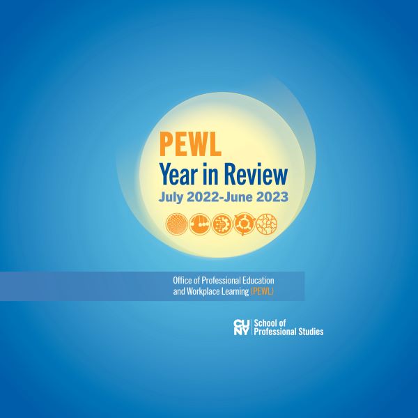 The cover image of  the CUNY SPS Pewl Annual Report 