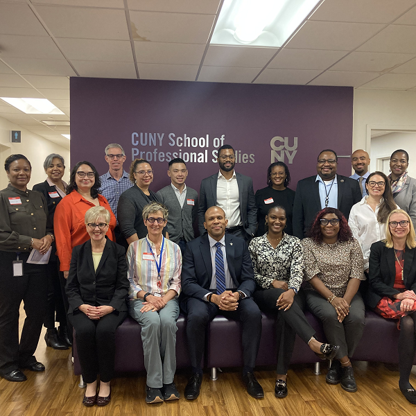 Group photo of members of NYC Training Council and CUNY SPS' Office of Innovative Learning Solutions