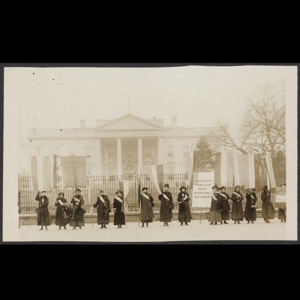 Pennsylvania Women On Picket Line in 1917