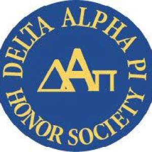 Delta Alpha Pi Honor Society blue flyer