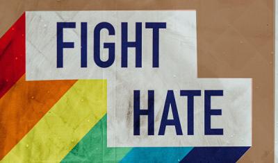 Fight Hate sign