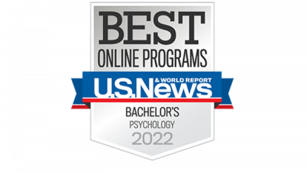 2022 U.S. News Best Online Bachelor's Programs for Psychology Badge