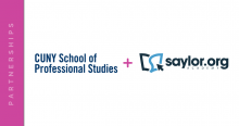 CUNY SPS + Saylor Academy logos