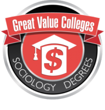 Great value colleges sociology degrees badge