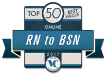 alt="Value Colleges Top 50 Best Value Online RN to BSN Programs 2017 "