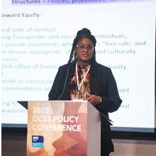 Photo of CUNY SPS PEWL Program Director Dorothea Nixon-Porter at OCSS Conference