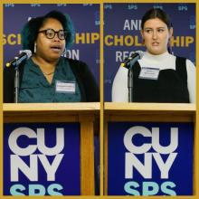 CUNY SPS Scholarship Recipients Caroline Richardson and Khadijah Frederick