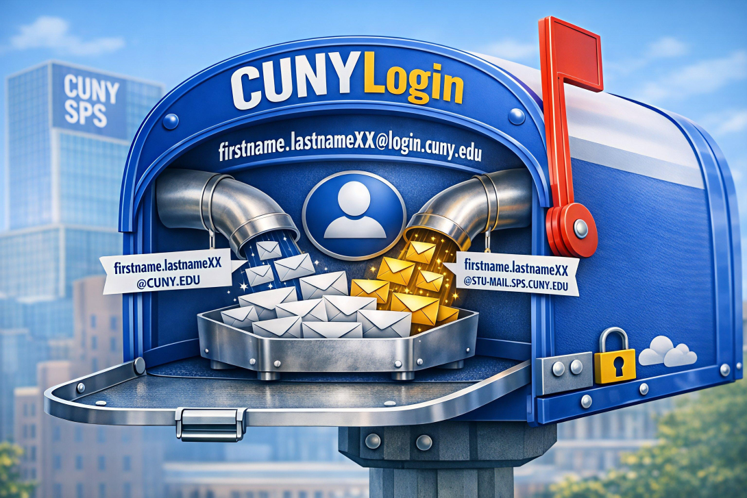 CUNY SPS Student emails flowing into single mailbox