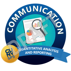 CUNY SPS Brightspace Digital Badge Mockup for Communication
